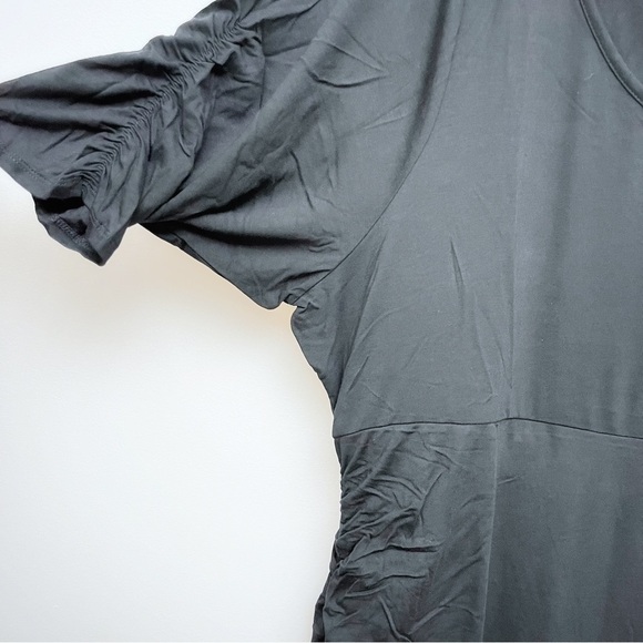 Torrid Ruched Super Soft Elbow Sleeve Midi Bodycon Dress NWT Size 4 - Picture 6 of 8